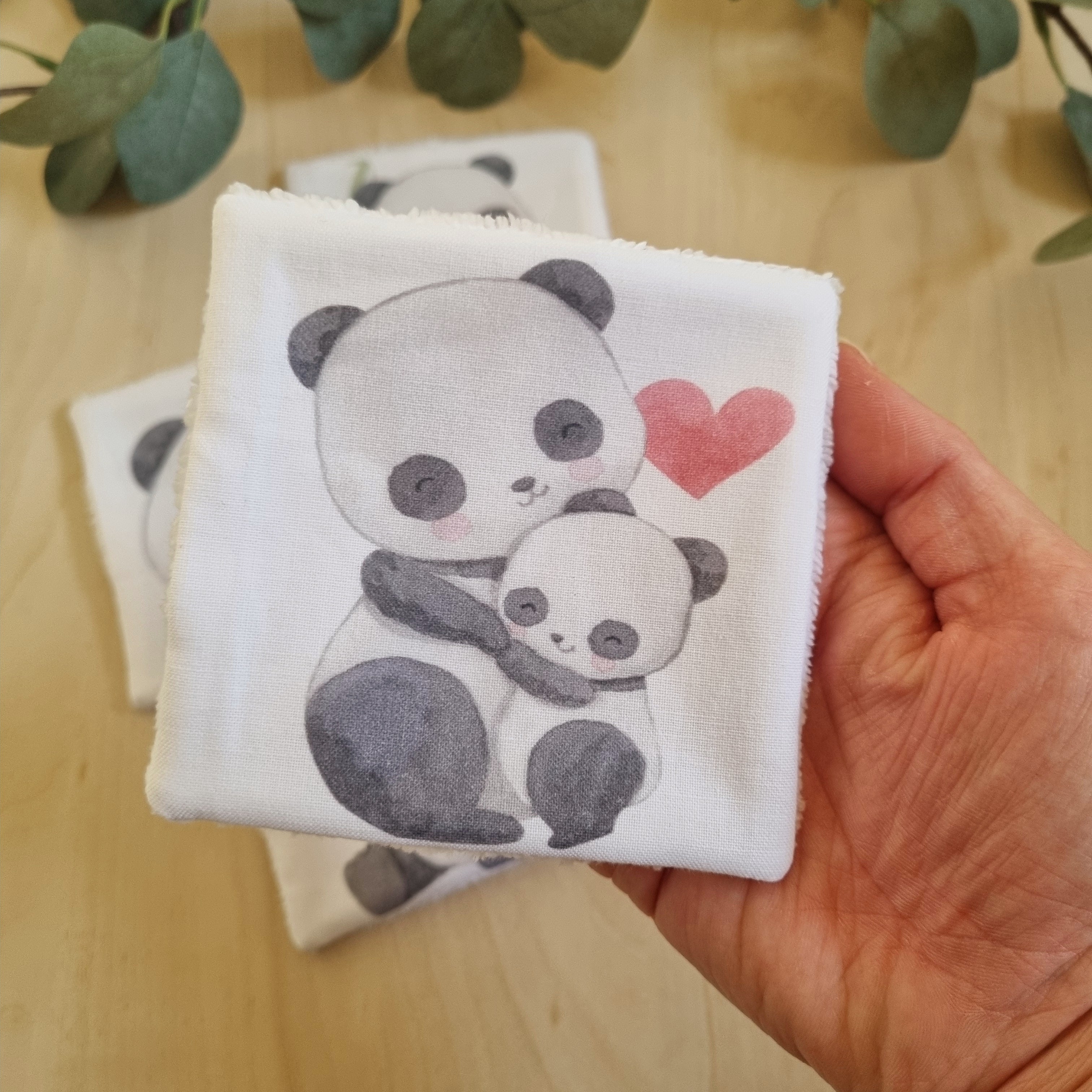 Ensemble de 4 lingettes Pandas