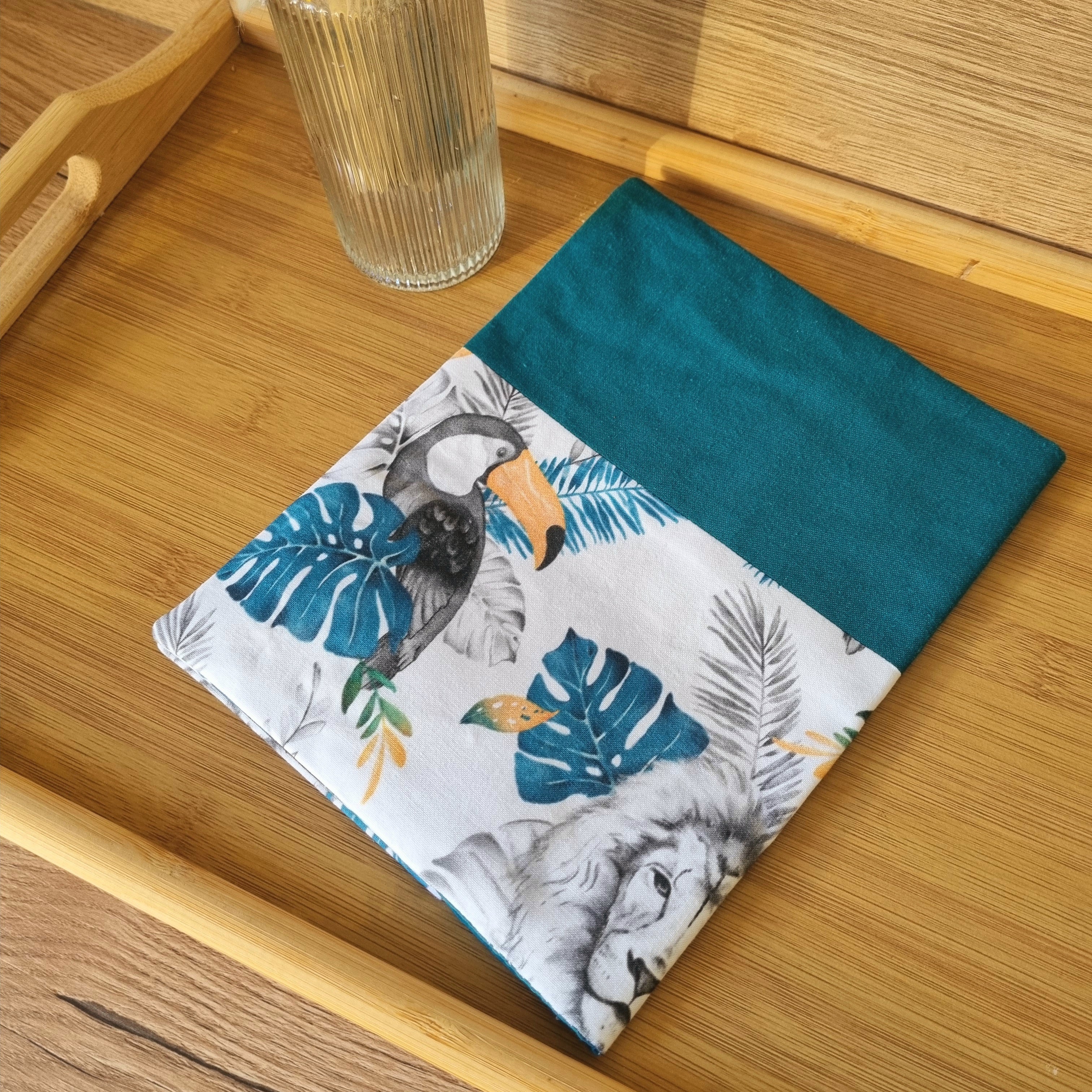 Protège Carnet de santé personnalisable •Safari Monstera•