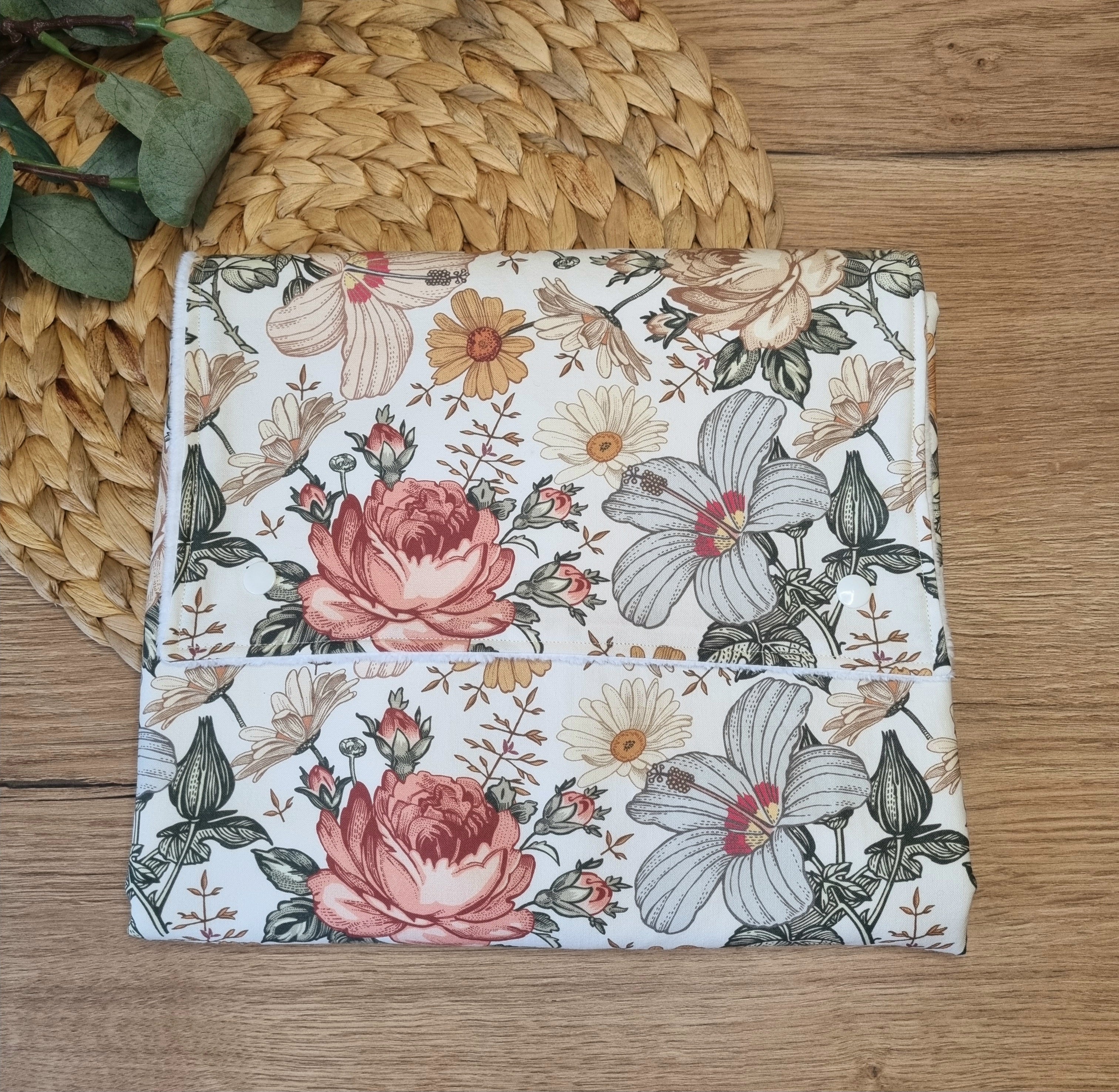 Tapis à langer nomade •Fleurs Vintage•
