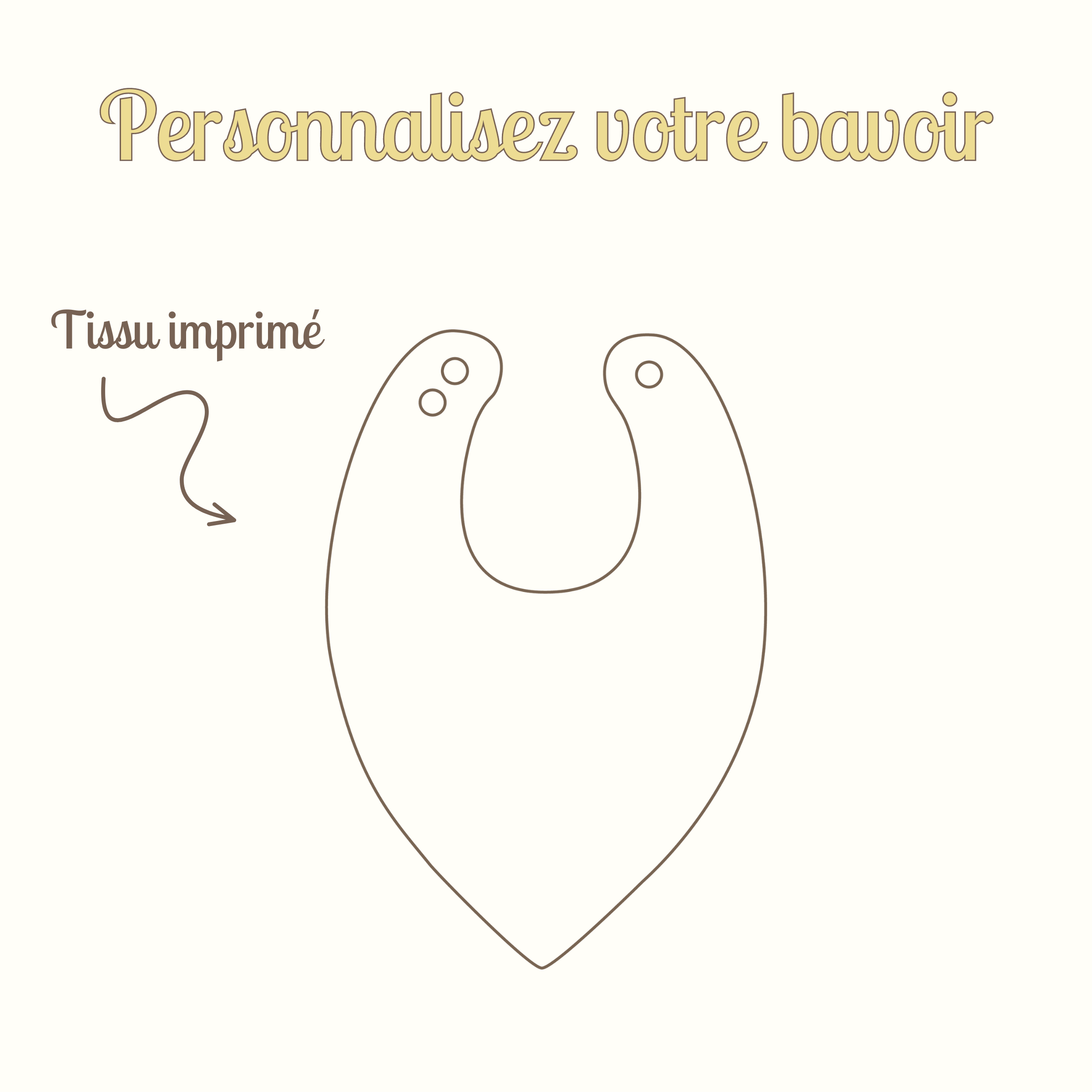 Personnalisez votre Bavoir