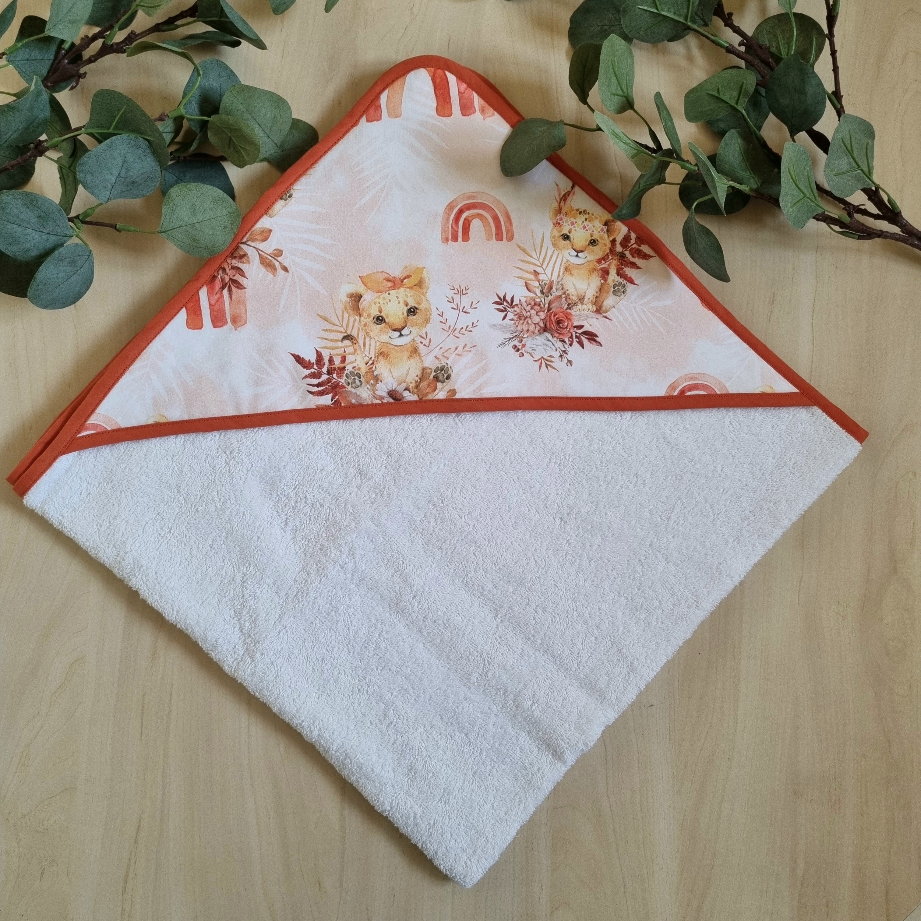 Cape de bain personnalisable •Baby Lion•