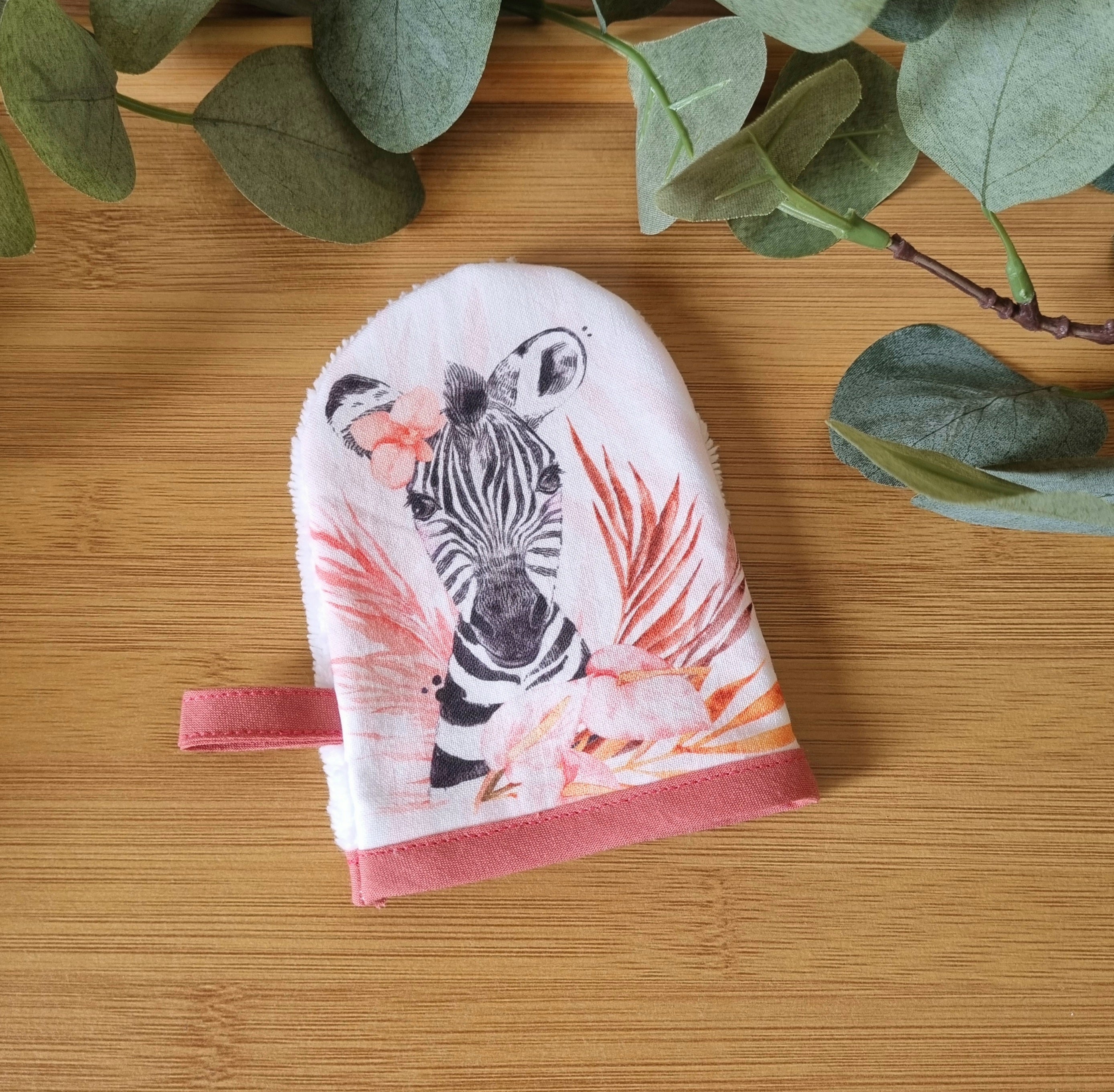 Gant d'apprentissage •Zèbre Rose•