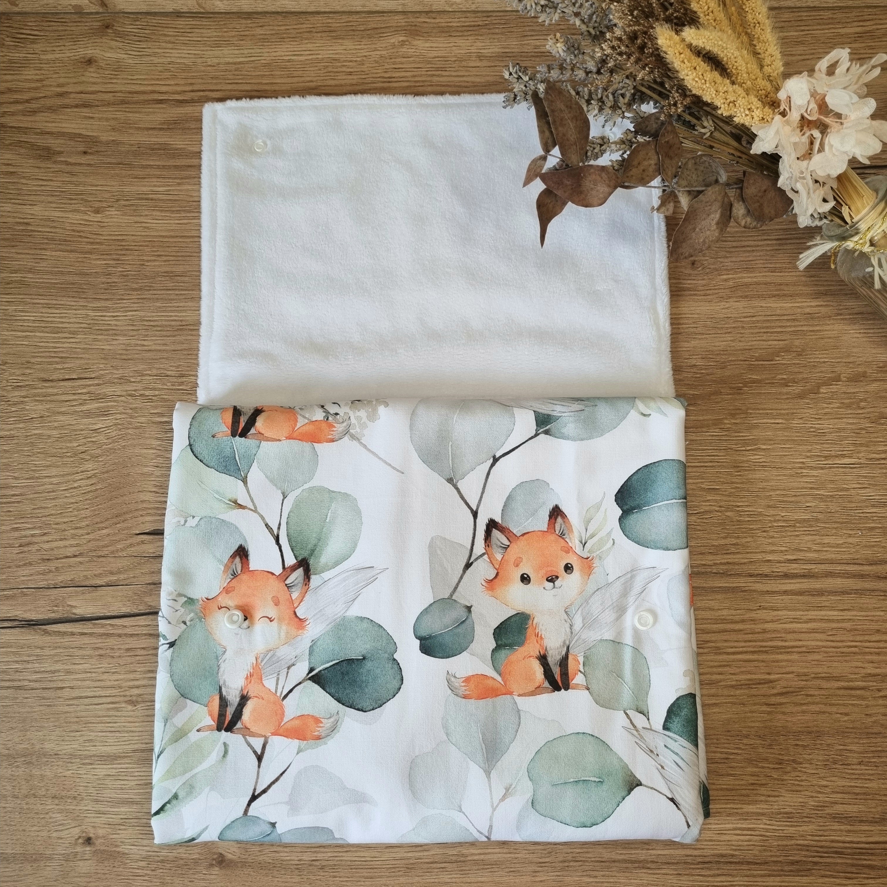 Tapis à langer nomade •Eucalyptus Renard•