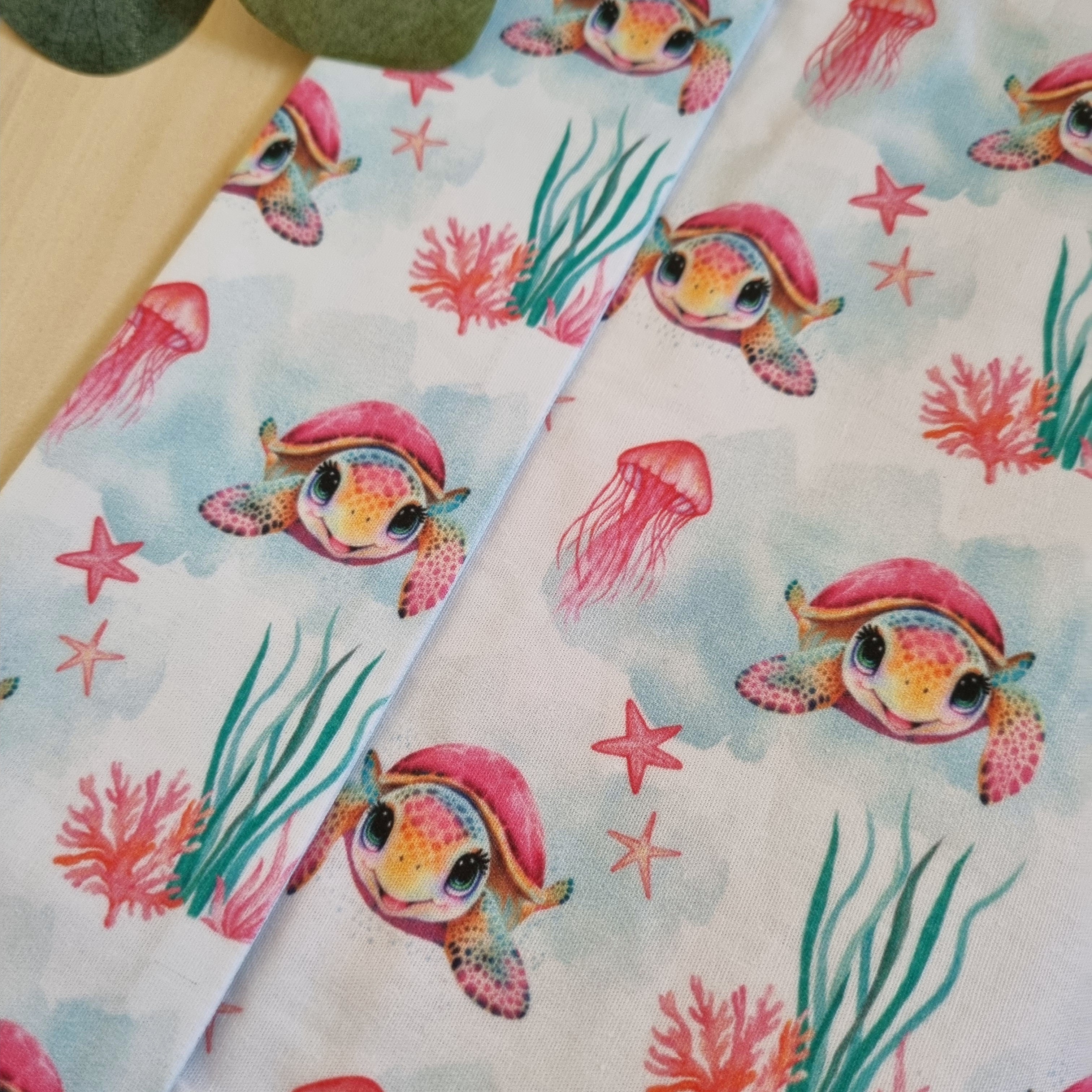Protège Carnet de santé personnalisable •Tortue Rose•