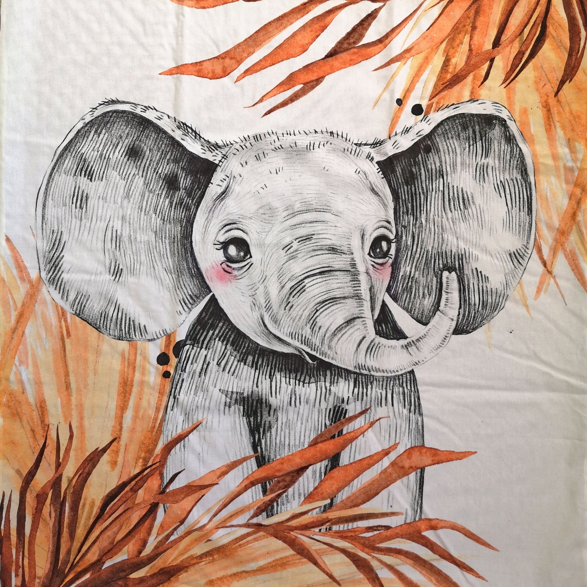 Couverture Safari Terracotta - Babychouettecouture