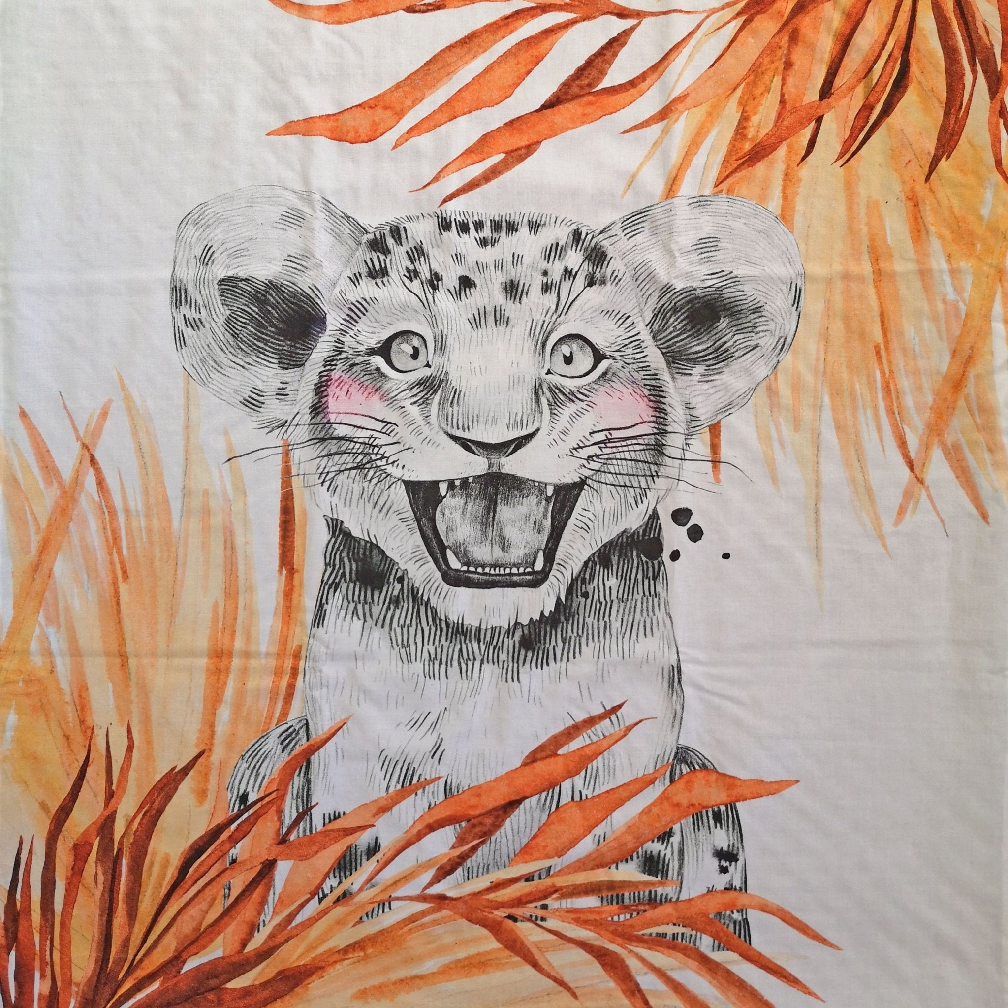 Couverture Safari Terracotta - Babychouettecouture