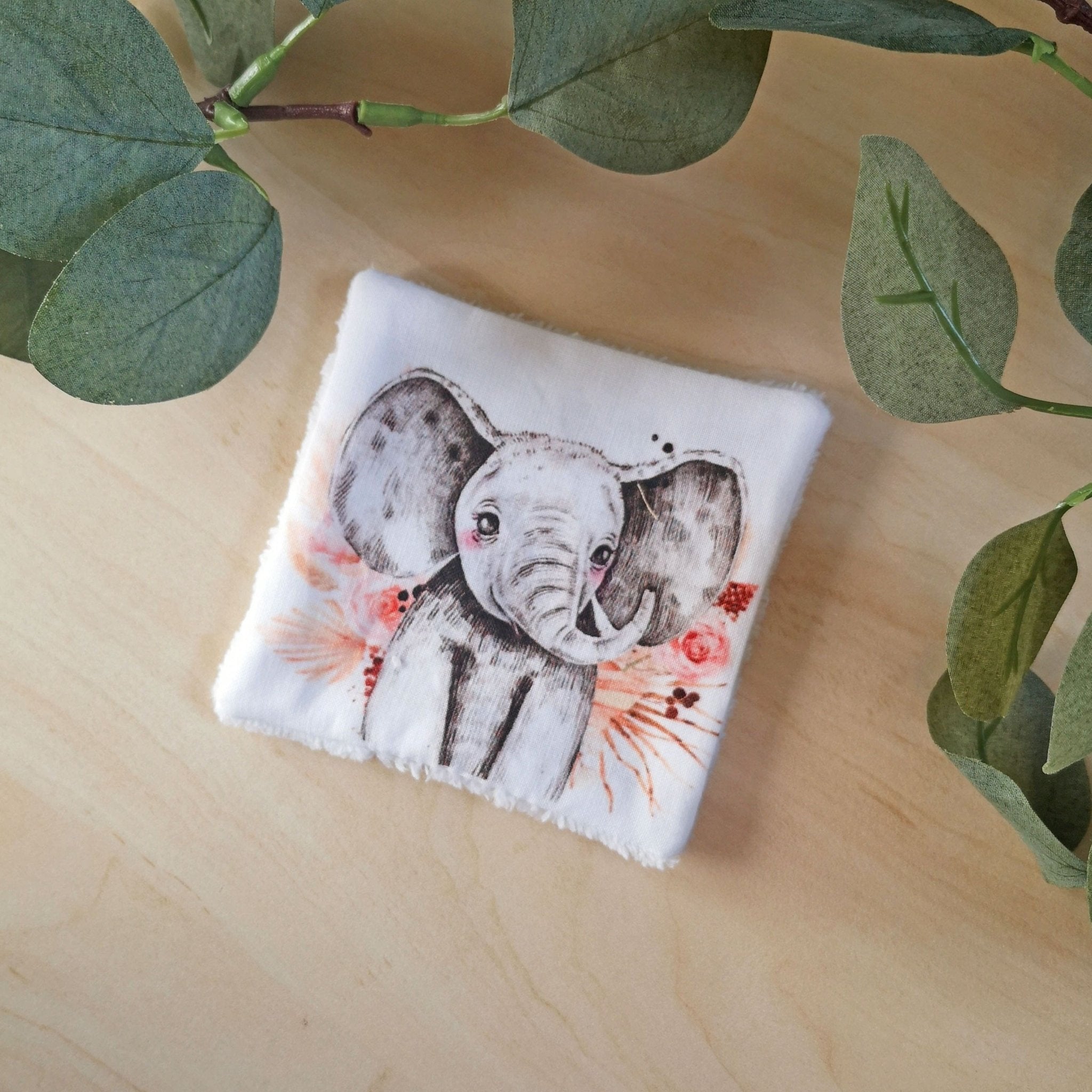 Ensemble de 4 lingettes Savane Bohême - Babychouettecouture