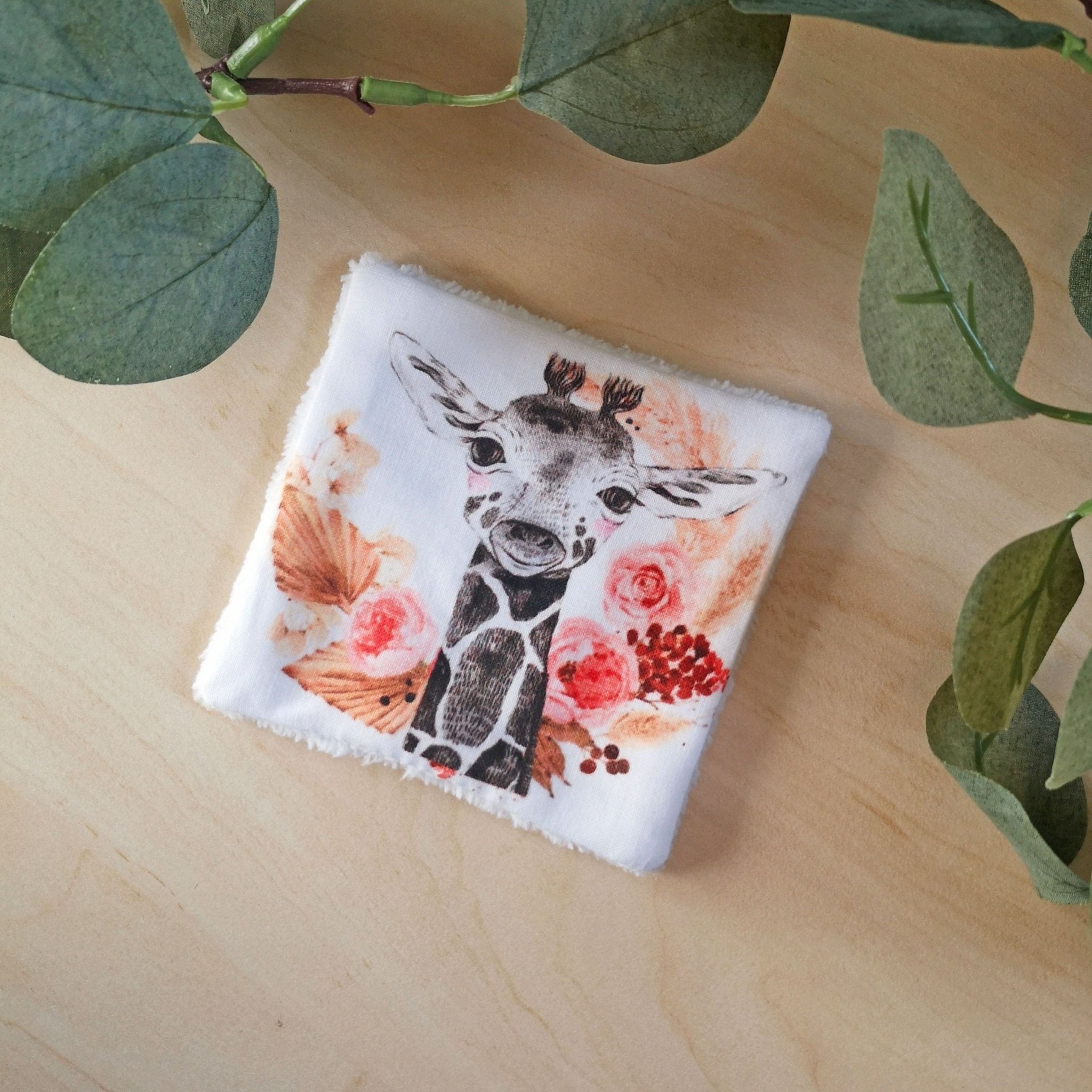 Ensemble de 4 lingettes Savane Bohême - Babychouettecouture