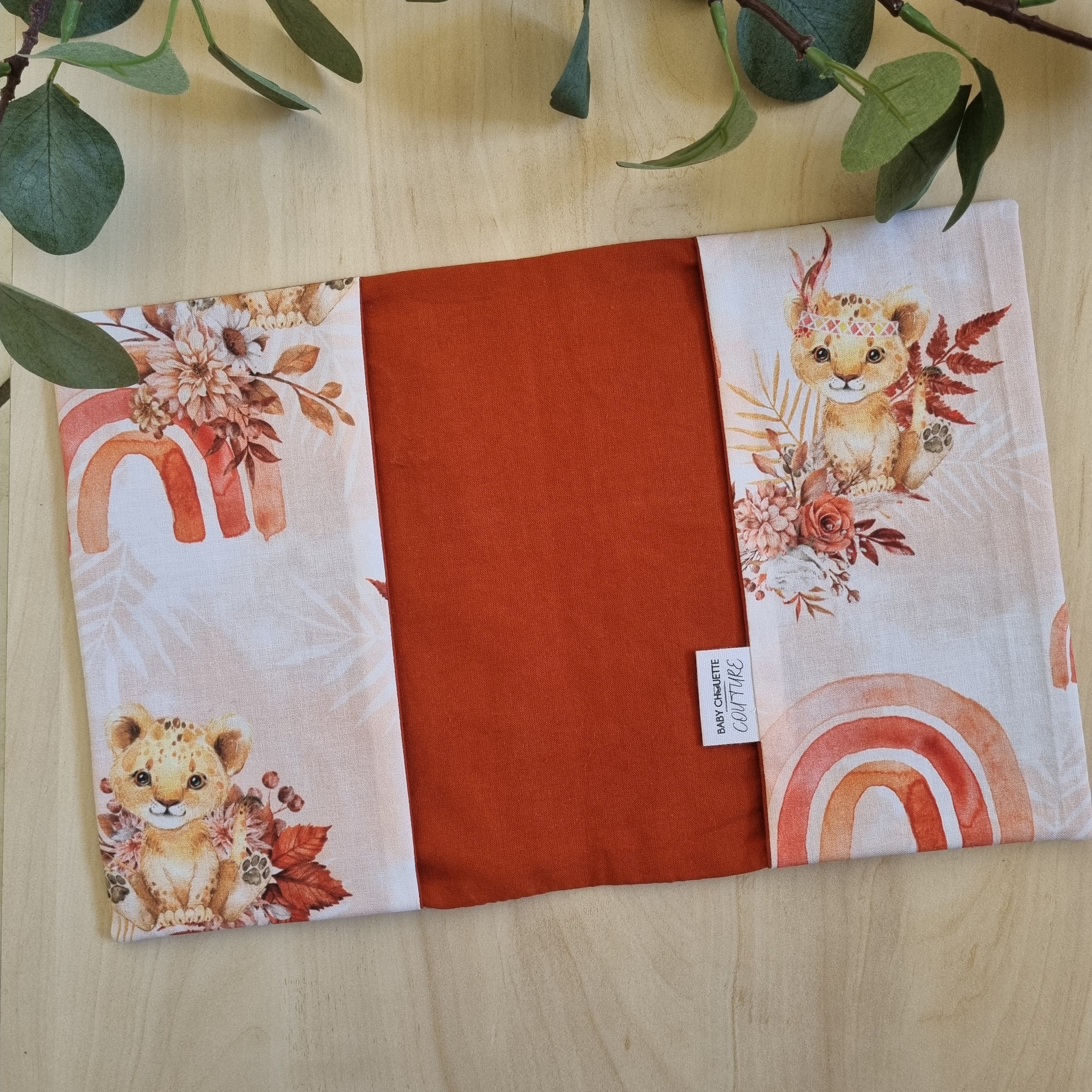 Protège Carnet de santé personnalisable •Baby Lion•