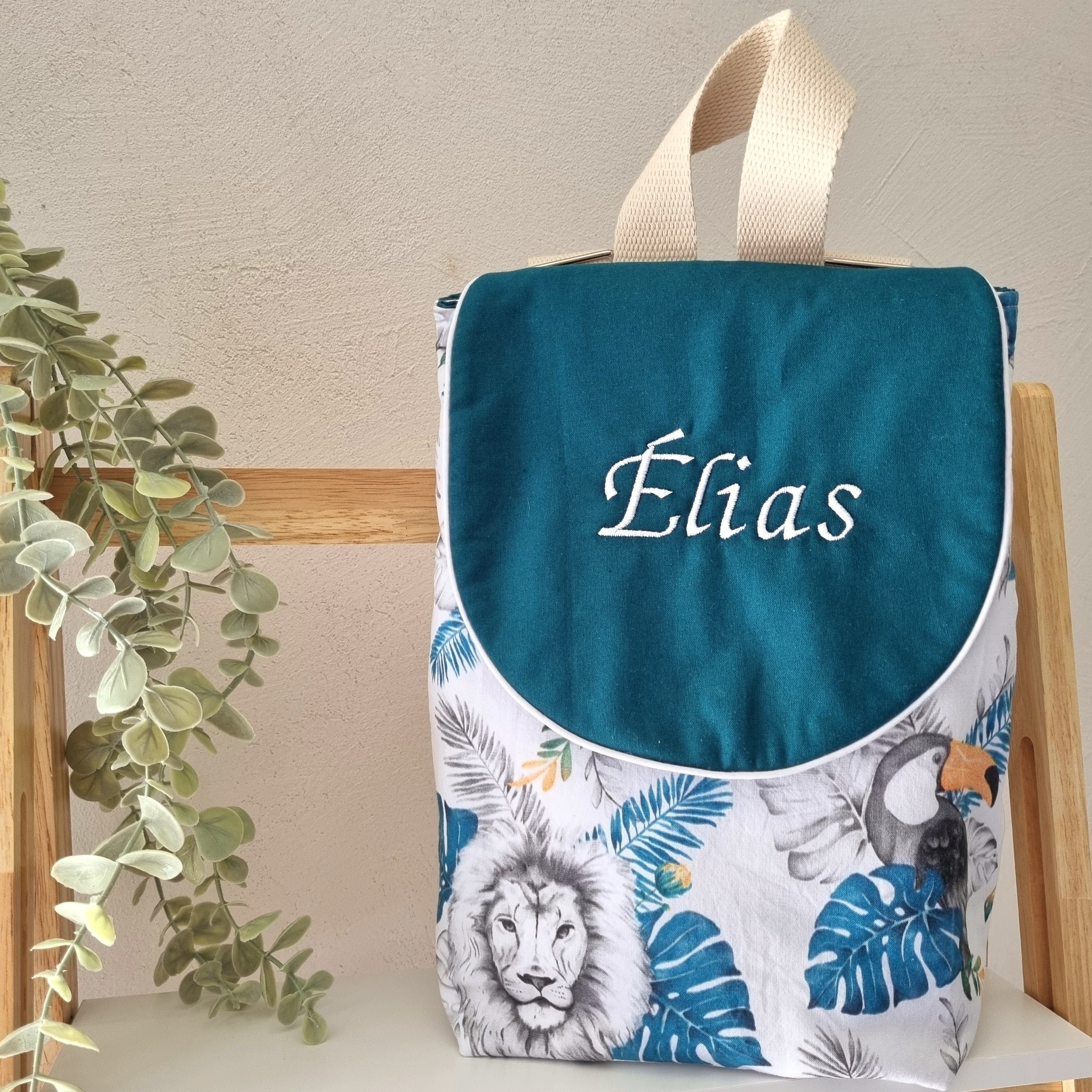 Sac à dos enfant • Safari Monstera •