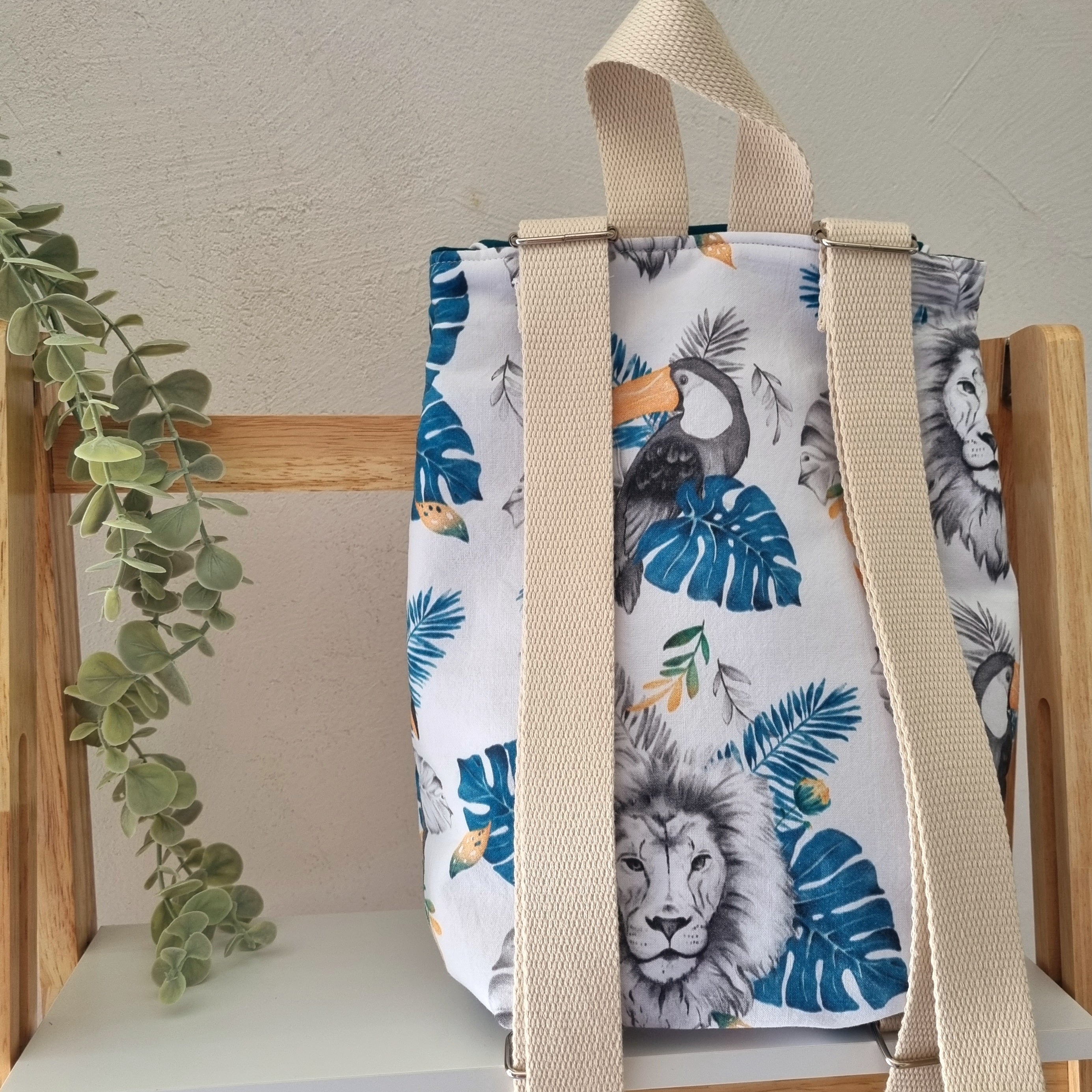 Sac à dos enfant • Safari Monstera •