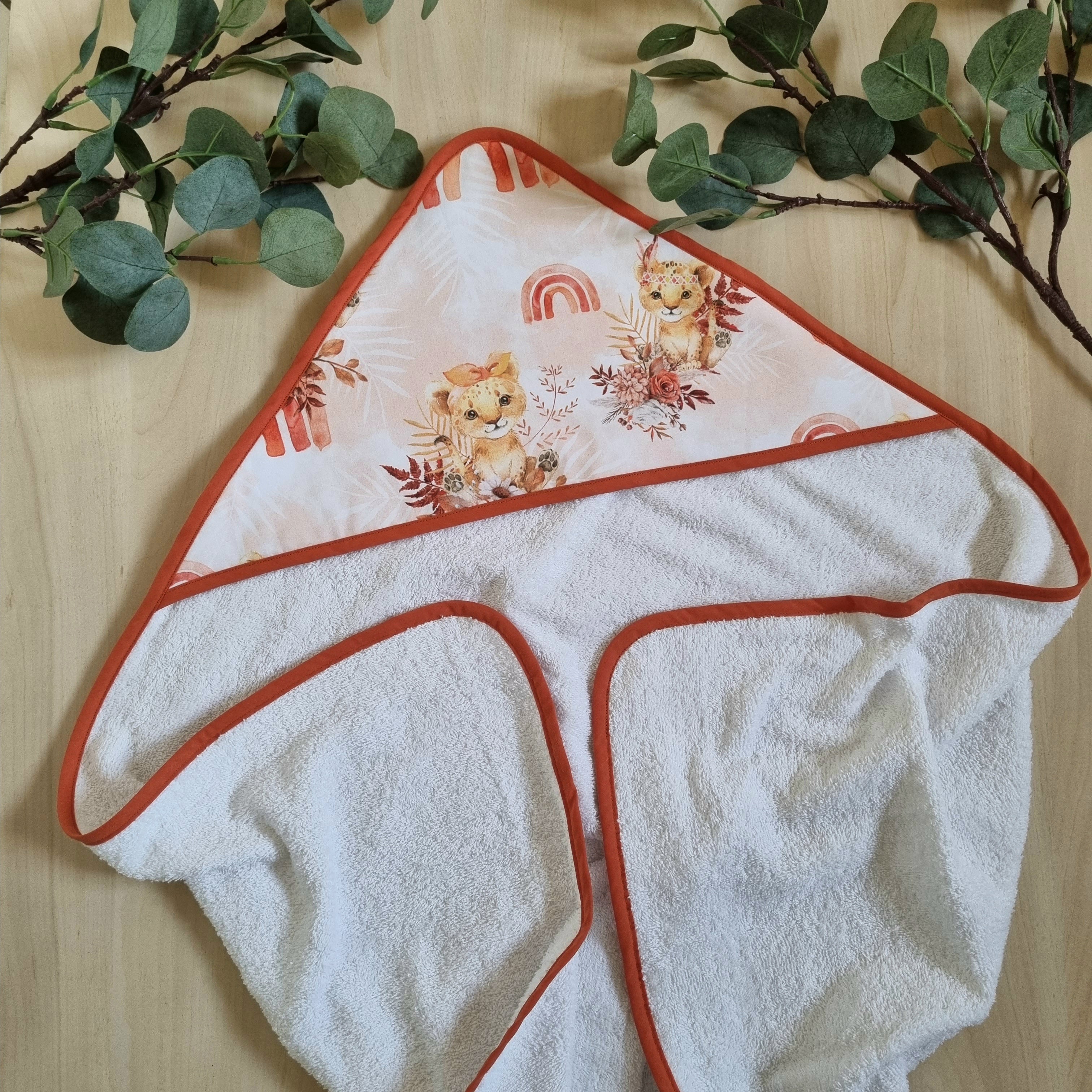 Cape de bain personnalisable •Baby Lion•