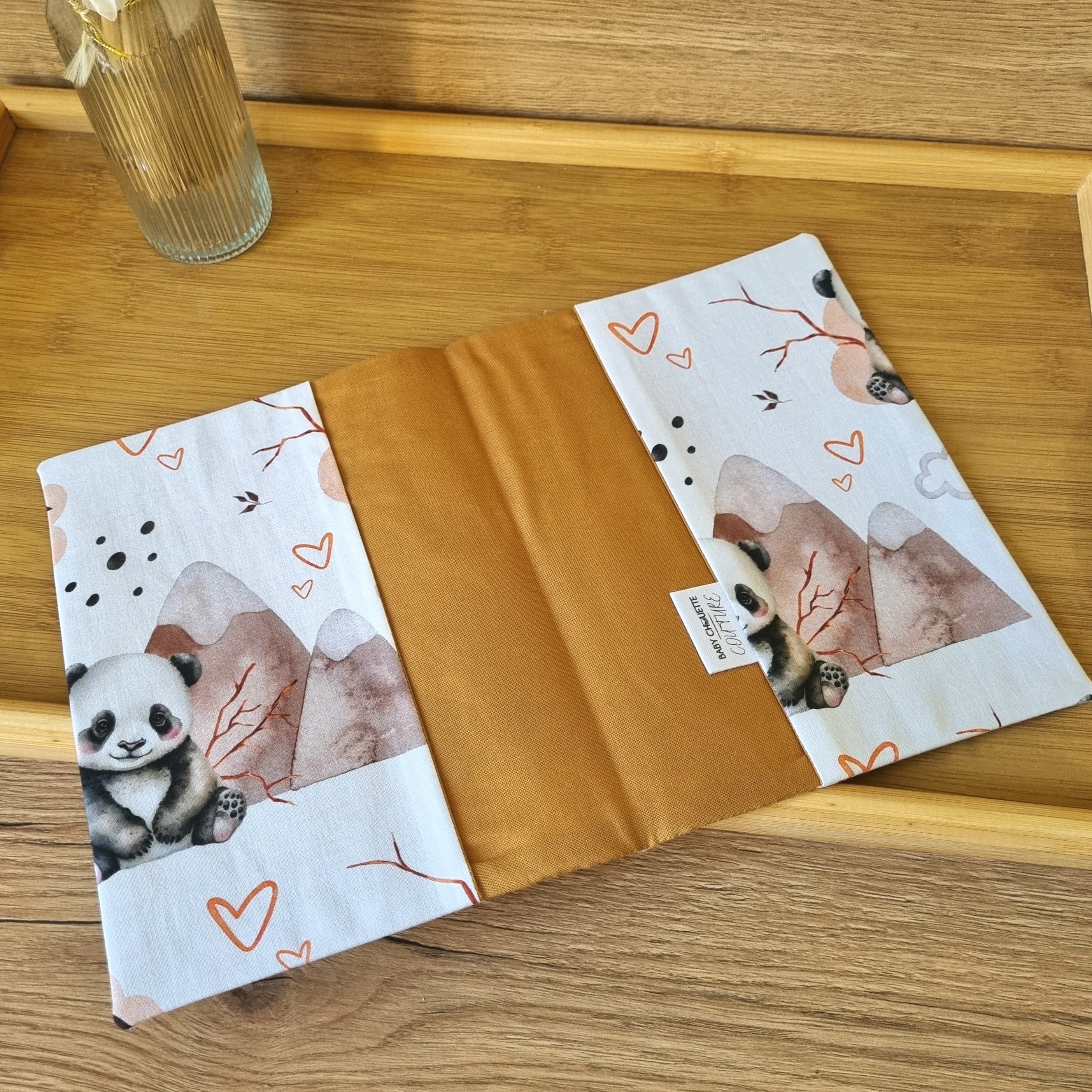 Coffret naissance Album photo + carnet de santé •Pandas Mixtes•