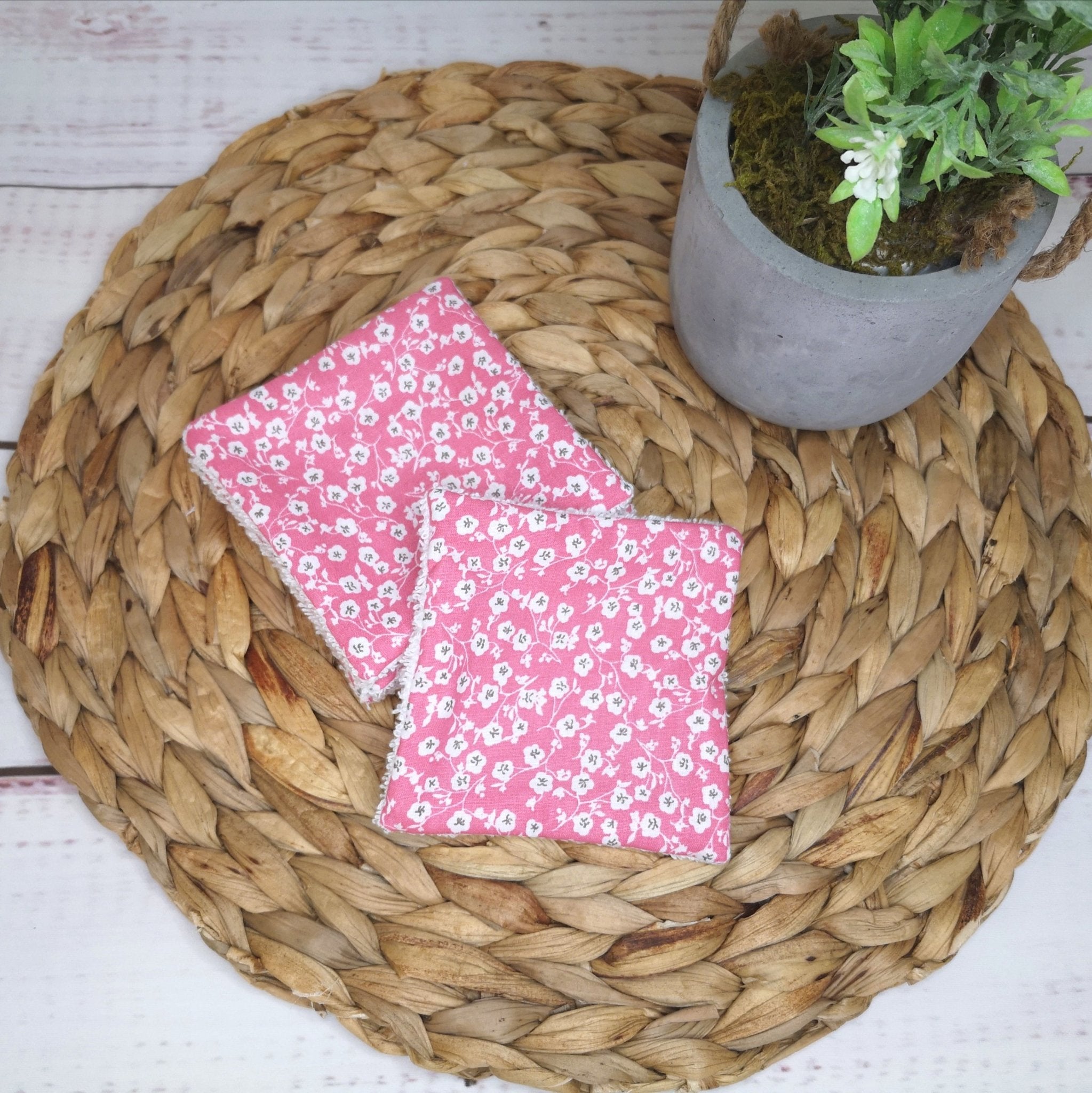 Ensemble de 10 lingettes démaquillantes - Babychouettecouture