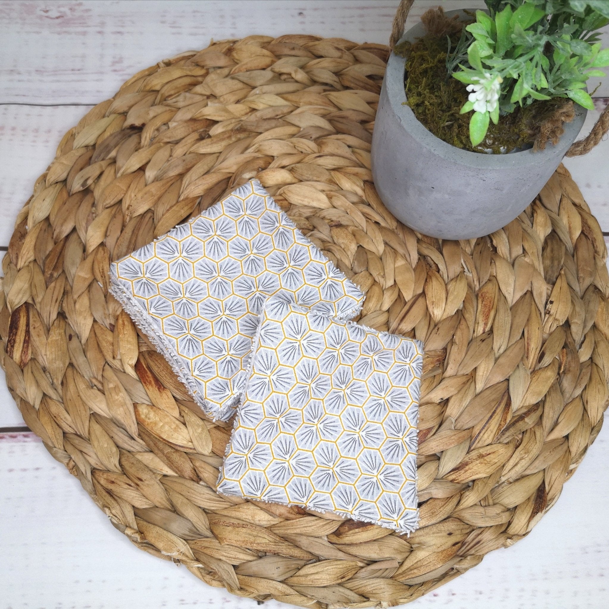 Ensemble de 15 lingettes démaquillantes - Babychouettecouture