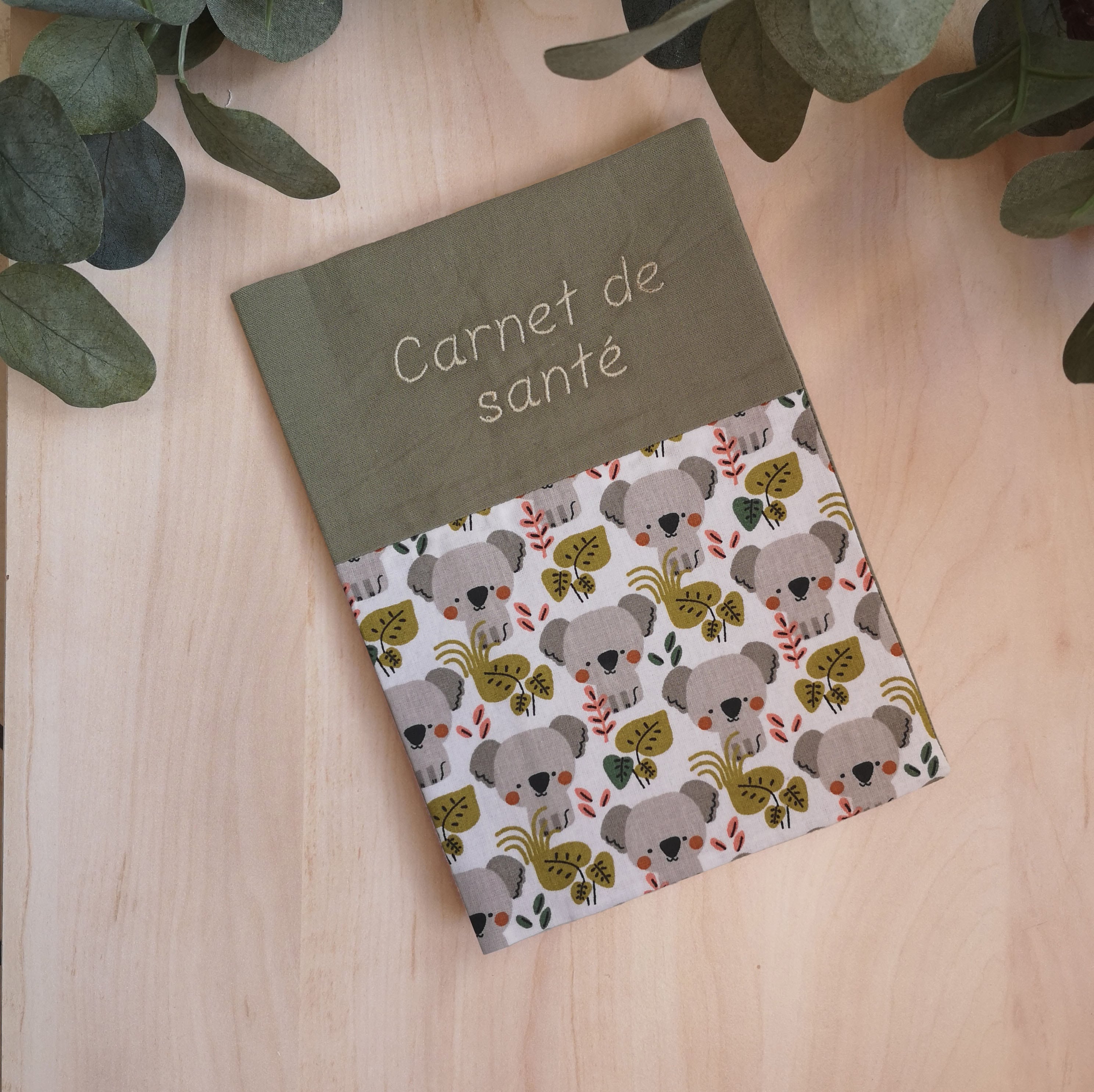 Protège Carnet de santé personnalisable •Koalas•